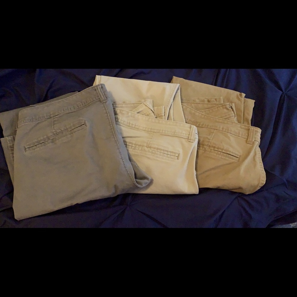 Women’s Old Navy bootcut pants. Size 12. 3 pairs.